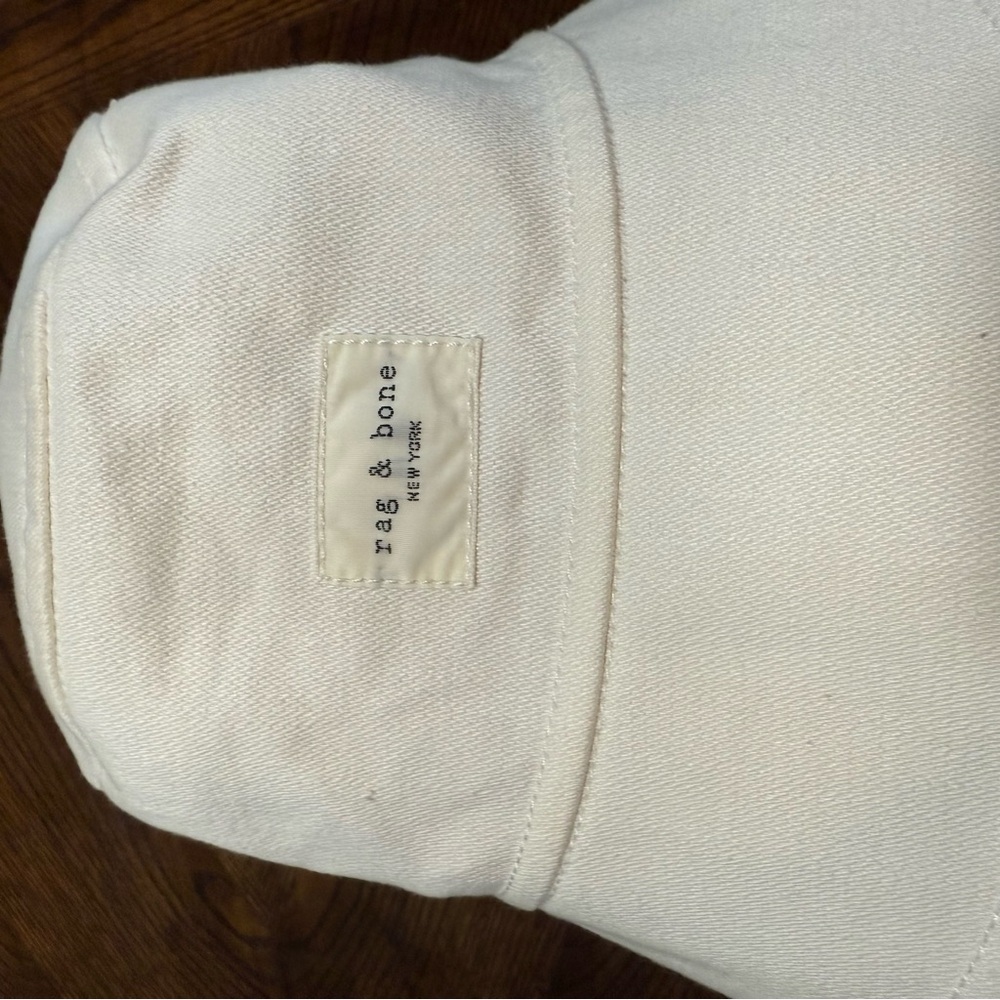 Rag & Bone Women's Addison Denim Bucket Hat -size Small / Medium - Ecru White - Picture 5 of 13